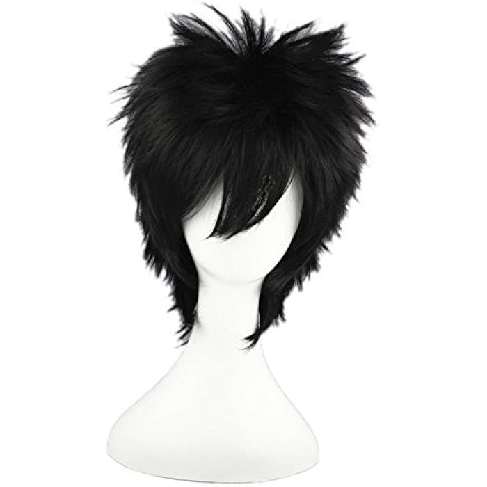 DILLARDS Naruto Sasuke Uchiha Straight Short Anime Cosplay Wigs - Image 5